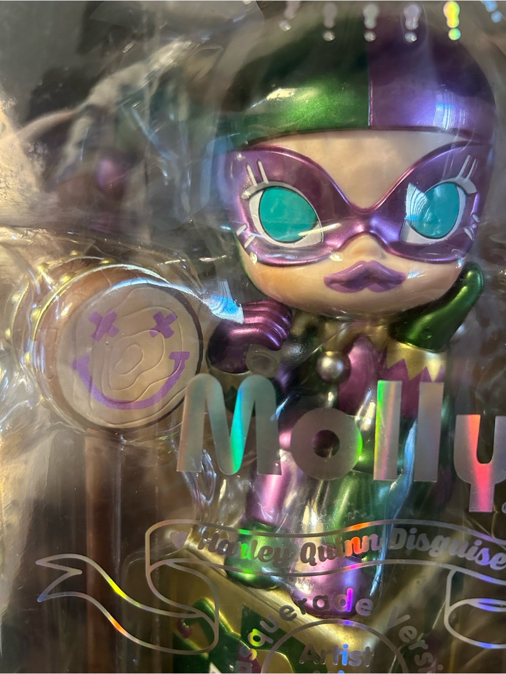 Molly Harlequin Disguise - metallic green and purple - Picture 3 of 9